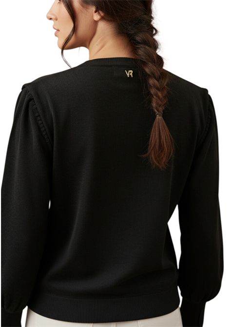 MAGLIA IN MISTO VISCOSA CON RICAMO CASTONI VALENTINA RIO | Maglie | V42550001